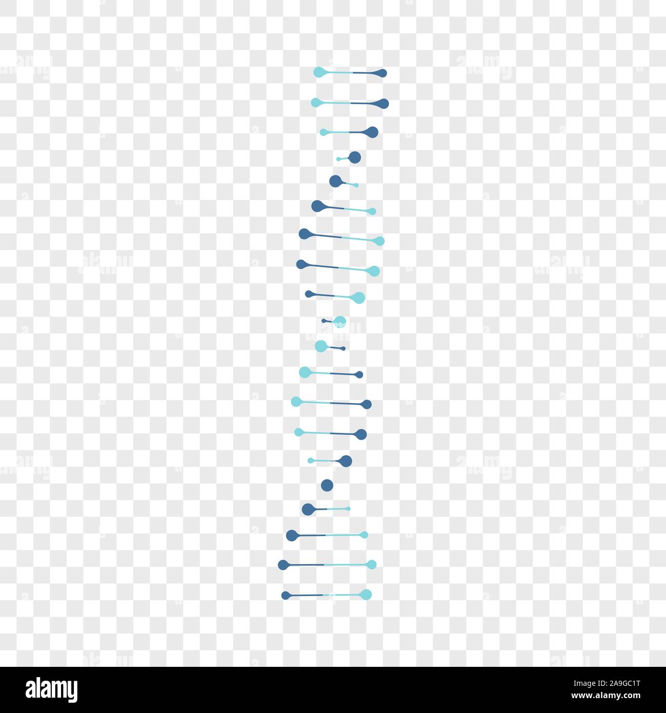 Dna icon isolated on transparent background. Vector Stock Vector