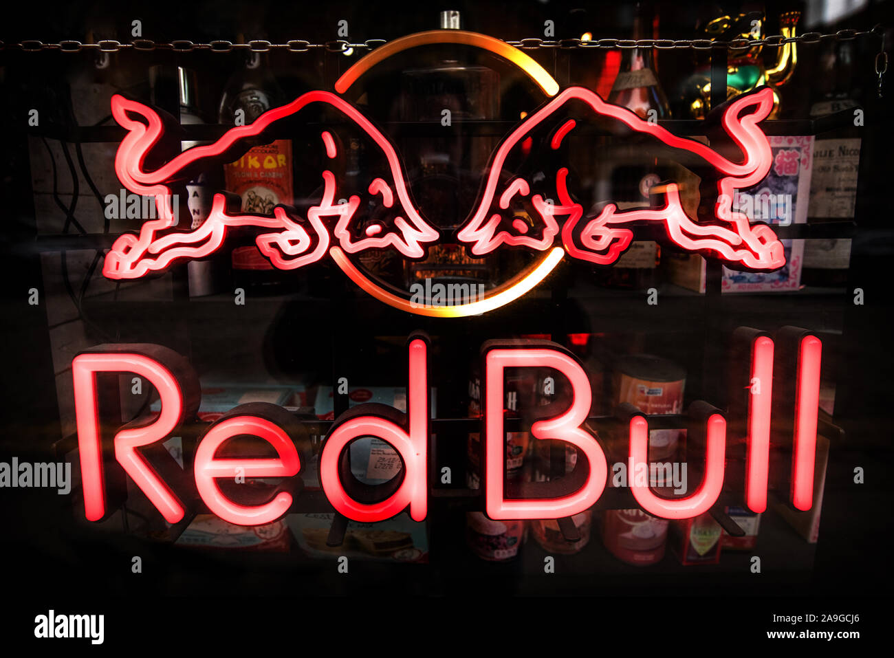 Red bull neon online light