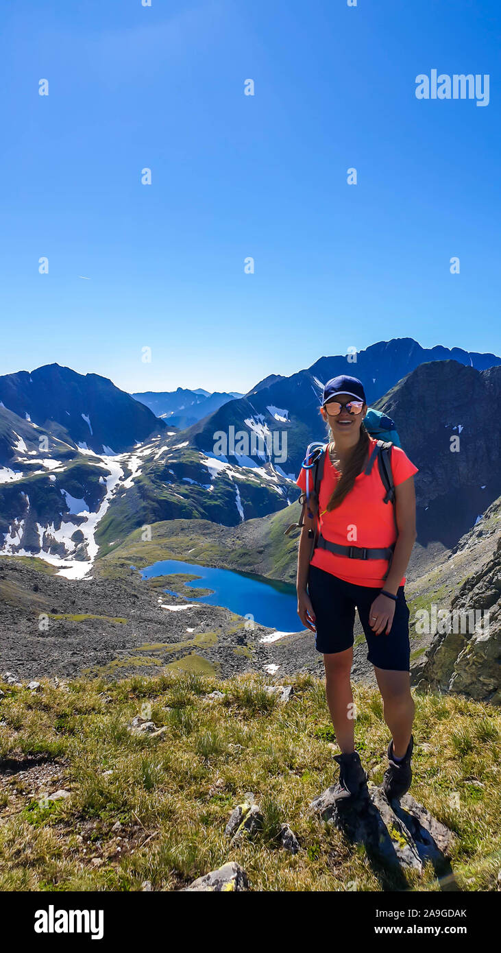 Woman with trekking outfit hi-res stock photography and images - Alamy