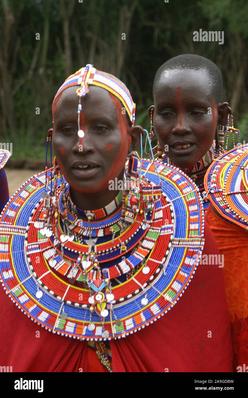 Masai, Portraet Stock Photo