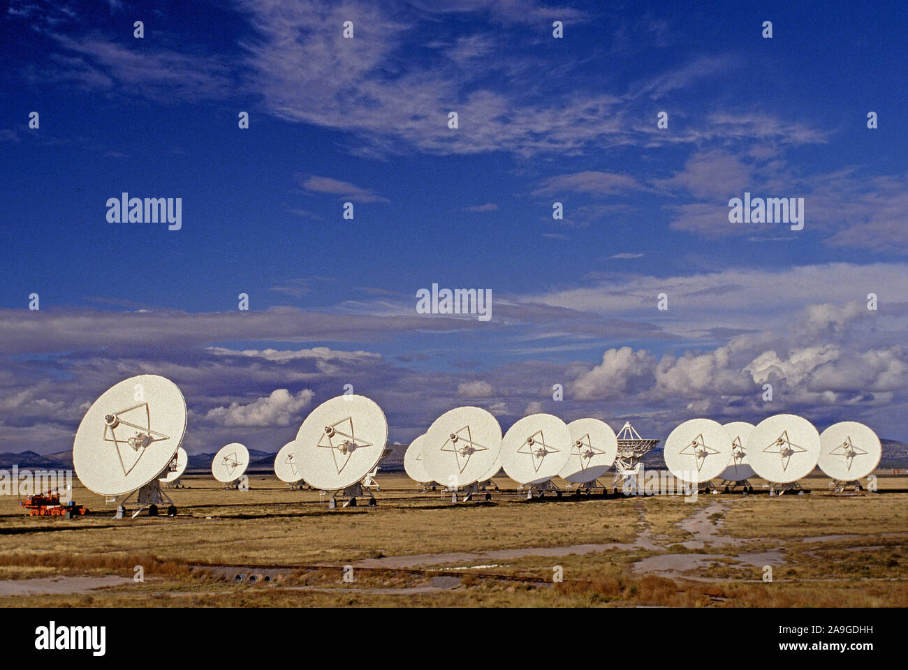 Radioteleskop in Socorro, New Mexico Stock Photo