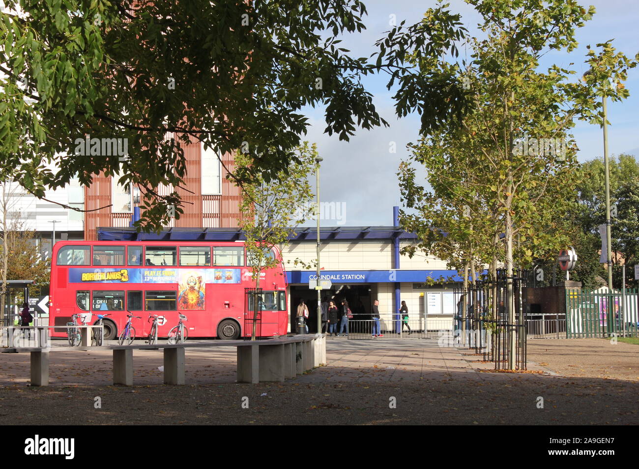 Colindale tube station and surrounding new development, Coloindale