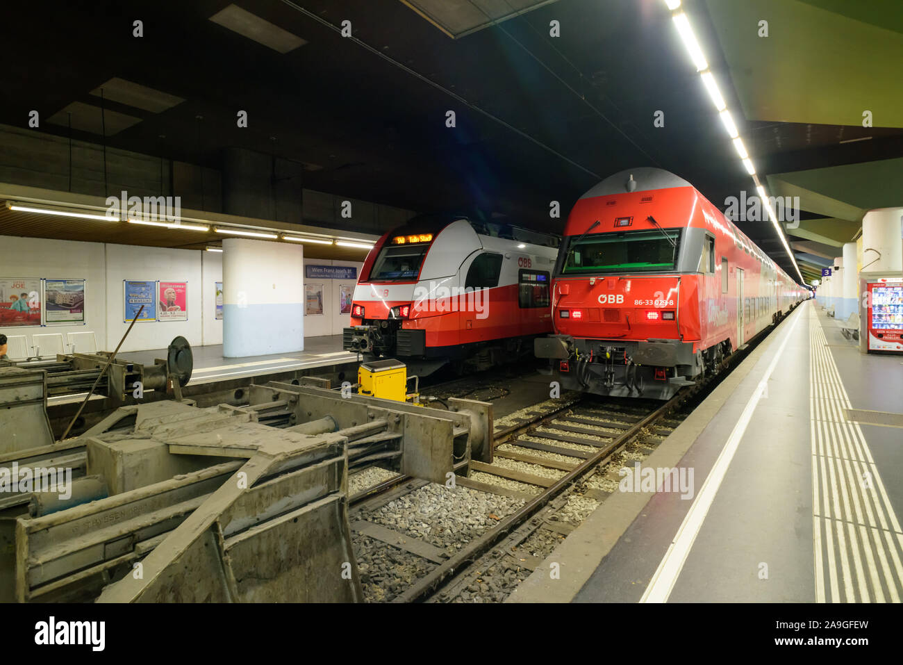 Wien, Franz-Josefs-Bahnhof Stock Photo
