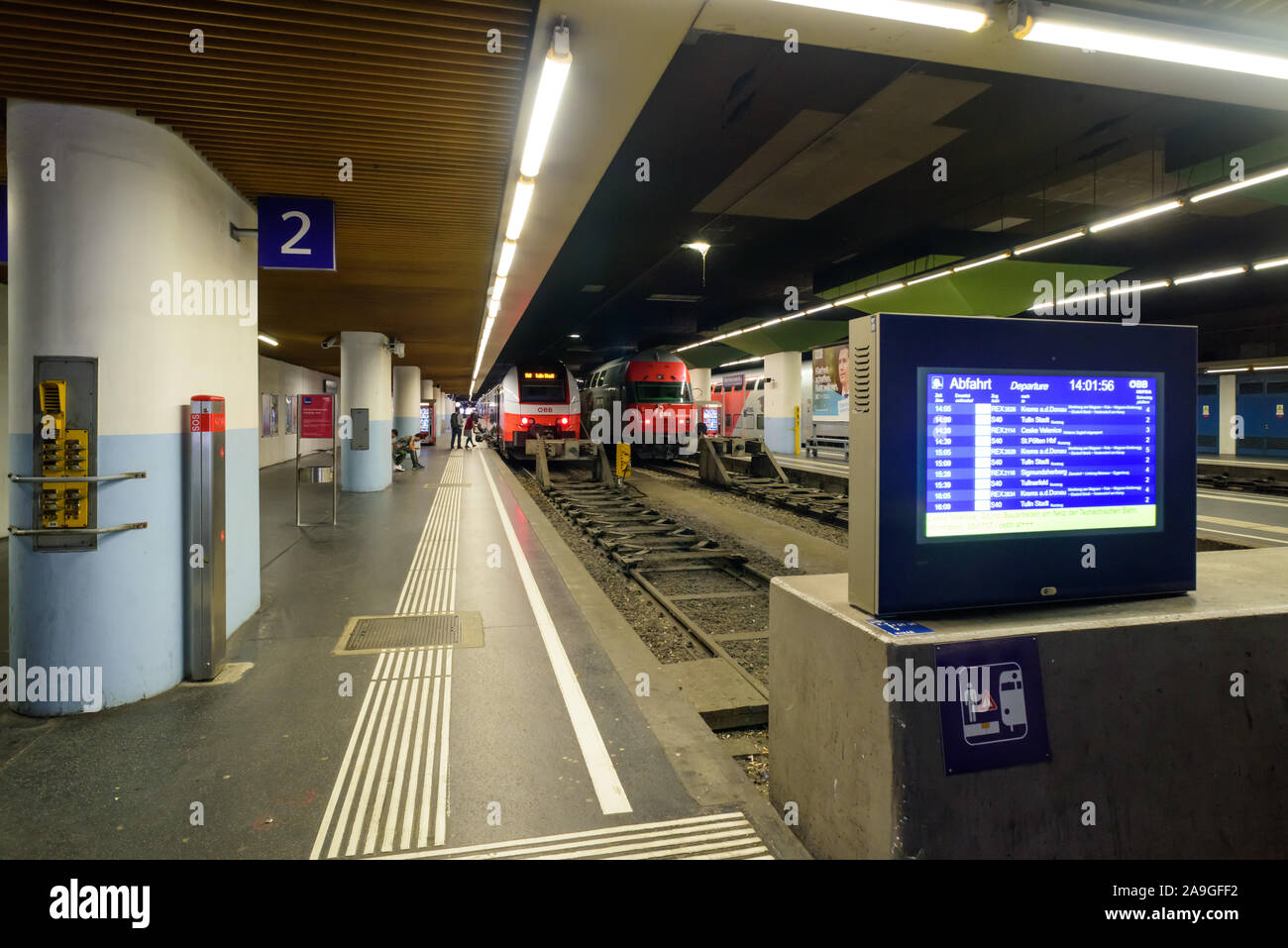Wien, Franz-Josefs-Bahnhof Stock Photo