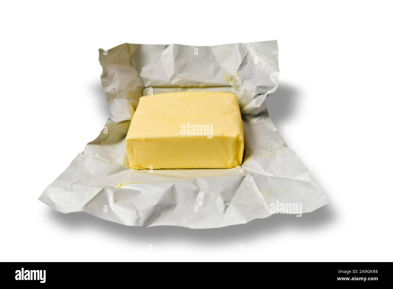 Teebutter in der Verpackung Stock Photo