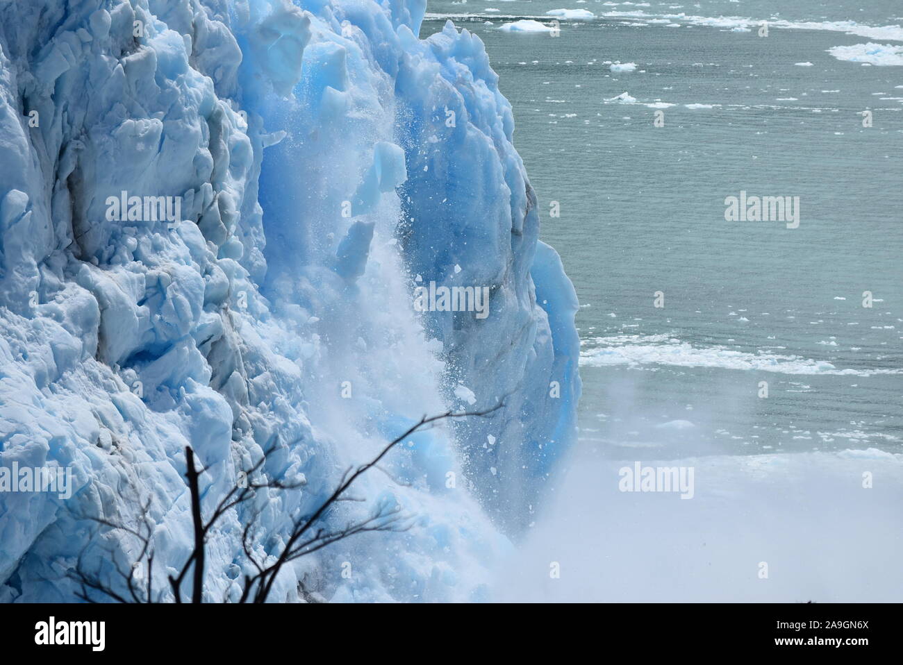 Glacier in Patagonia, Argentina Stock Photo