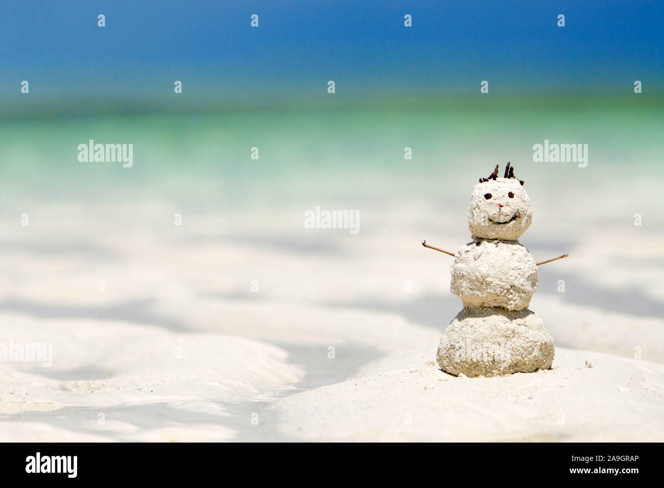 Tropischer Schneemann Stock Photo