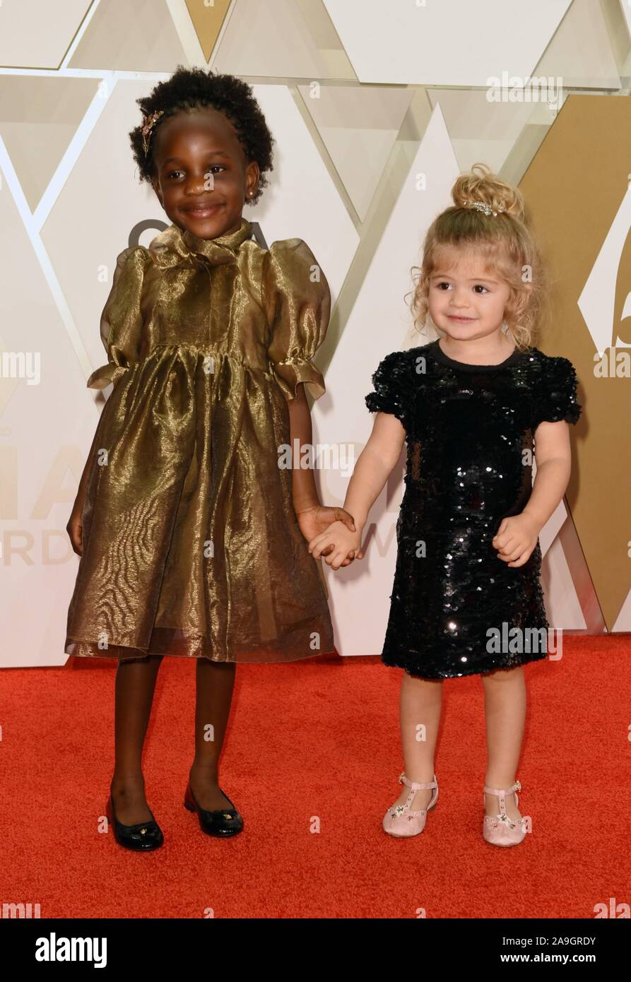 Thomas Rhett's daughters, Willa Gray Akins, Ada James Akins at arrivals