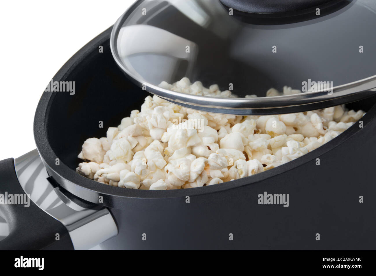 Popcorn and cooking pot Stock Photo Alamy