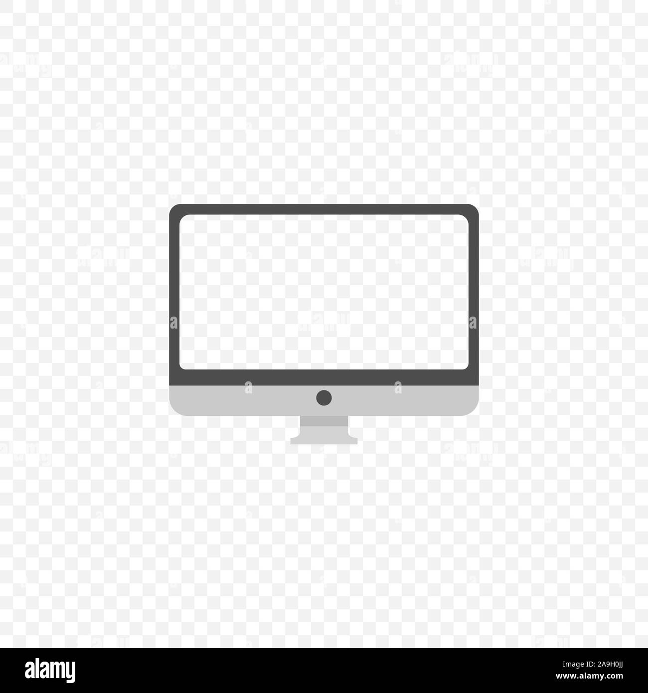 Monitor icon. Desktop computer display mockup, Vector Stock Vector ...