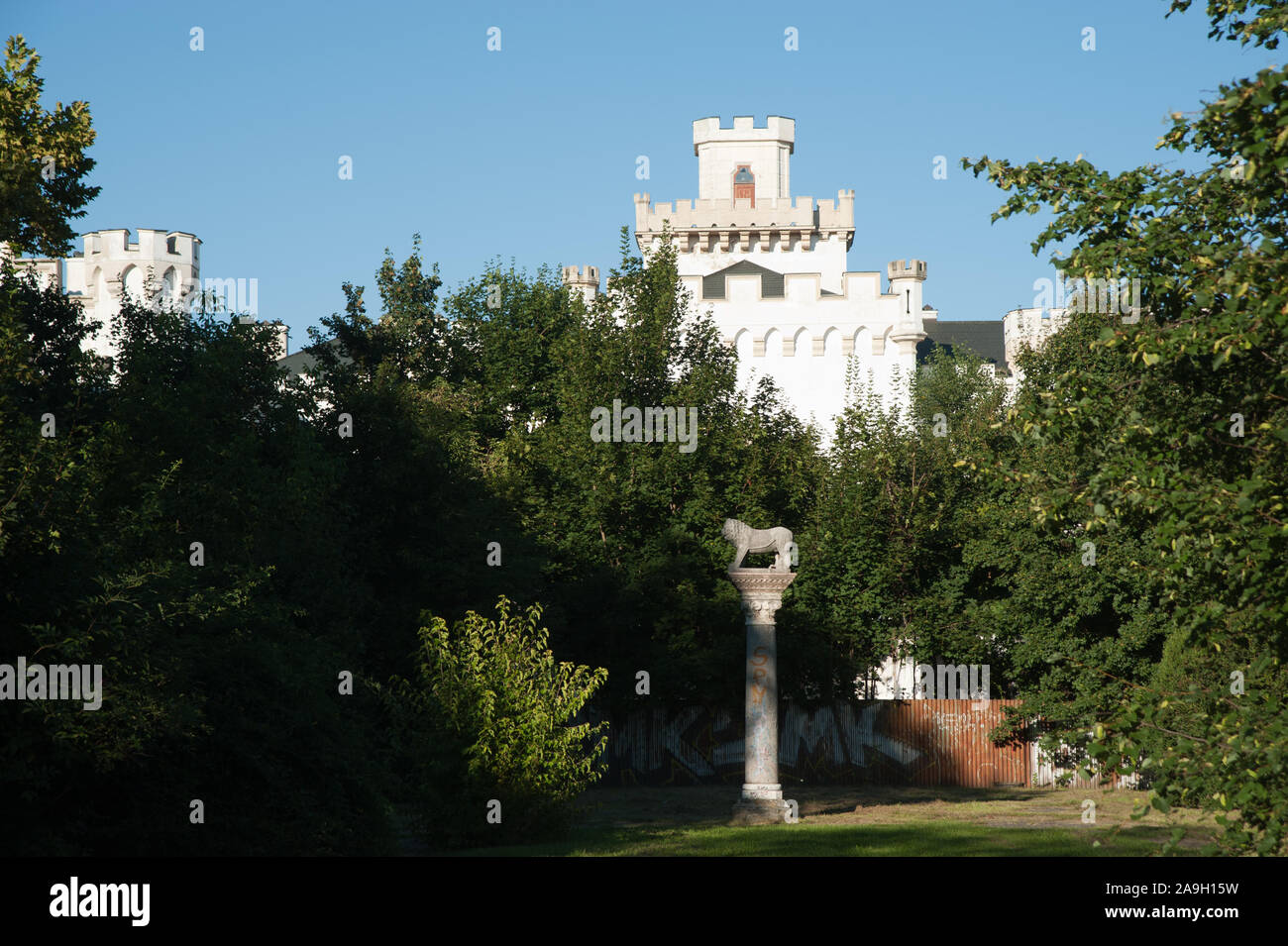 Bratislava, Schloss Karlburg, Rusovský kastiel in Rusovce Stock Photo