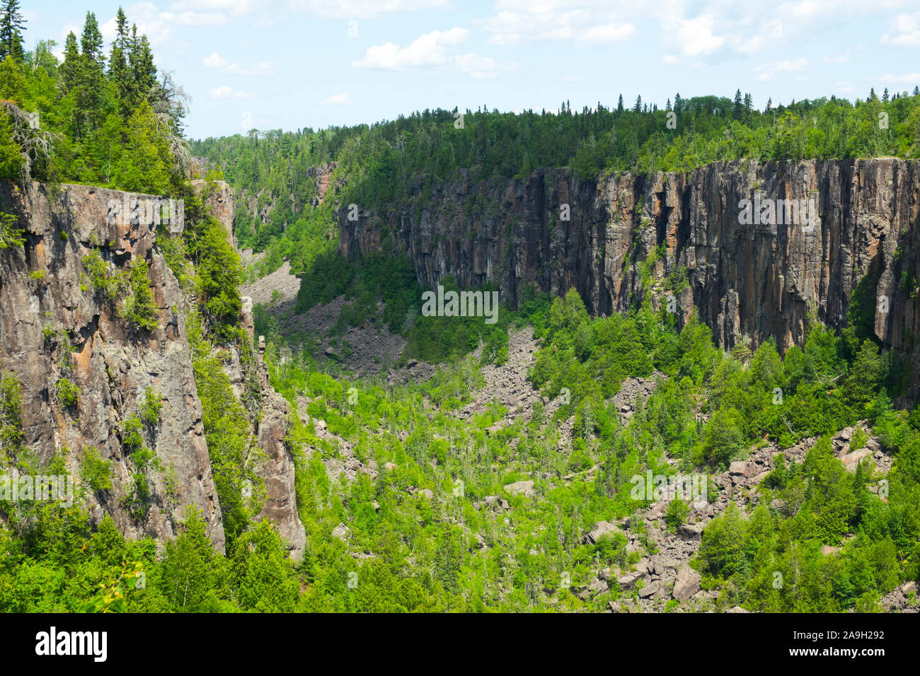 Ouimet Canyon is a large in the municipality of Dorion, Thunder