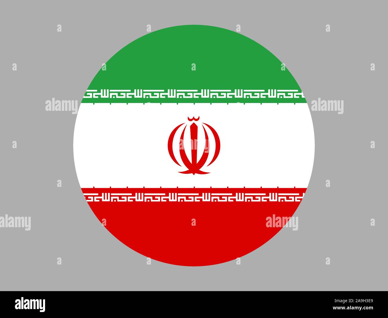 National flag of Islamic Republic of Iran . original colors and
