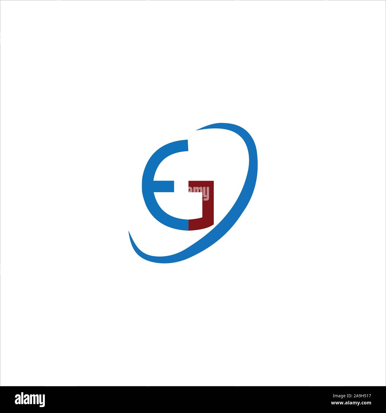 Letter  eg or ge logo vector logo design Stock Vector