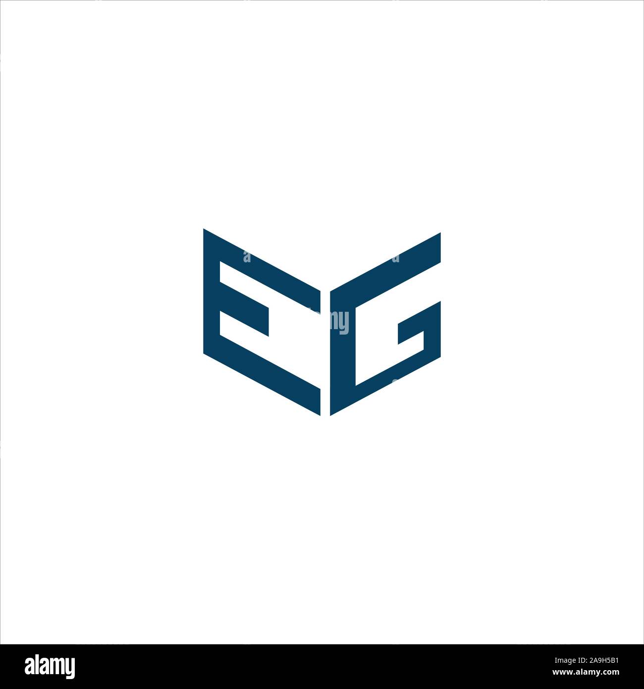 Letter  eg or ge logo vector logo design Stock Vector