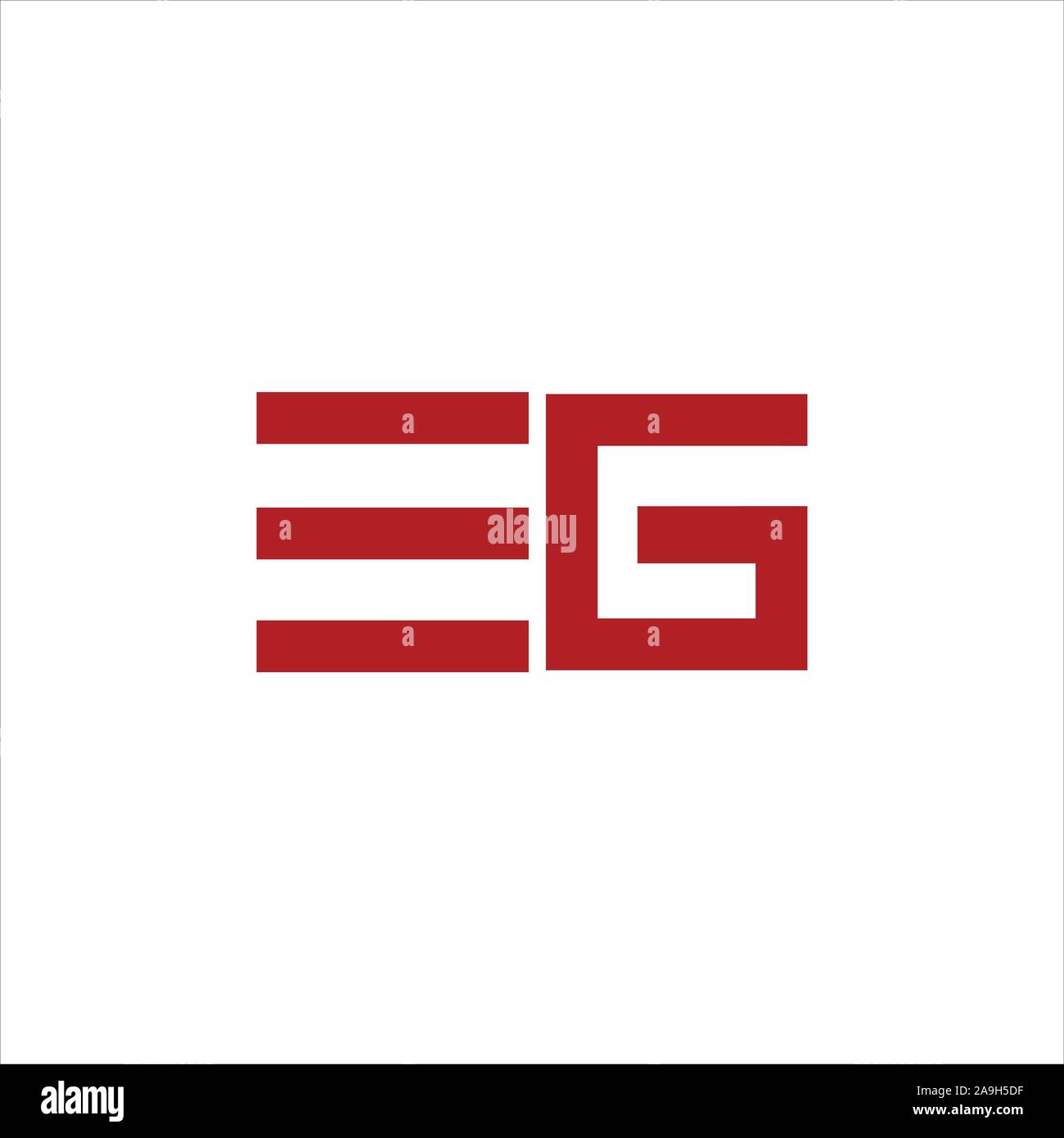 Letter eg or ge logo vector logo design Stock Vector Image & Art - Alamy