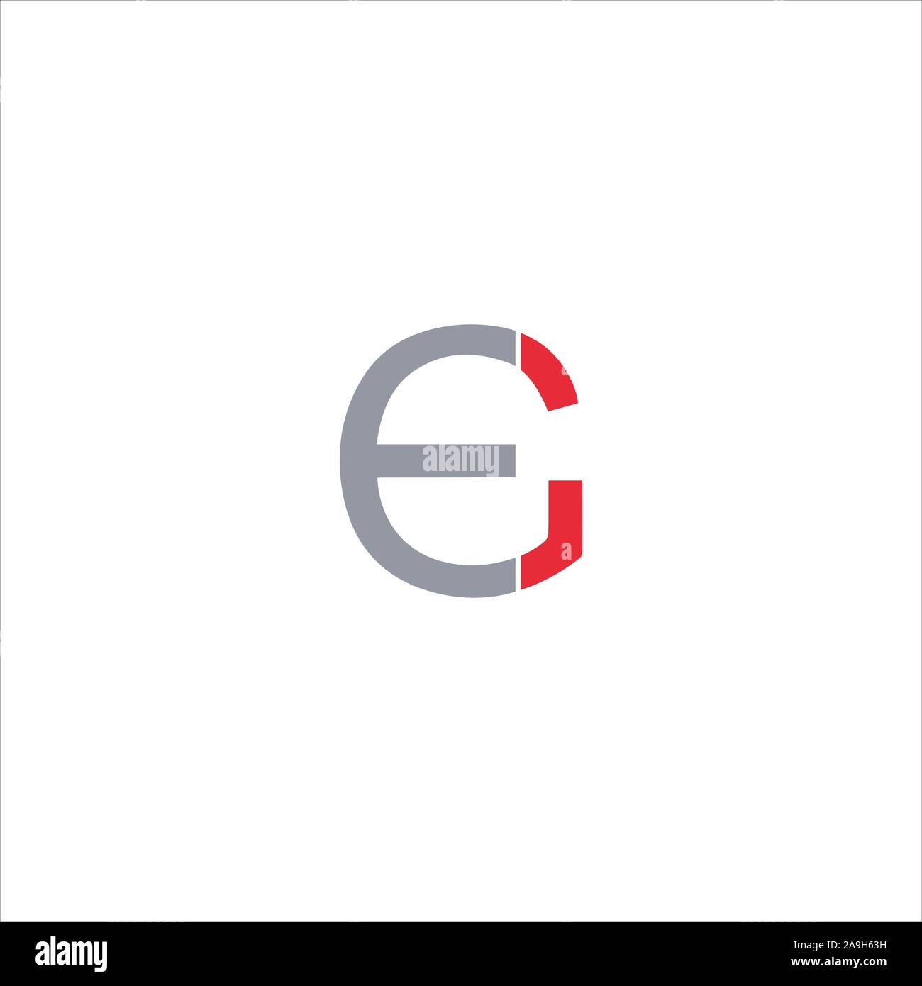 Letter  eg or ge logo vector logo design Stock Vector