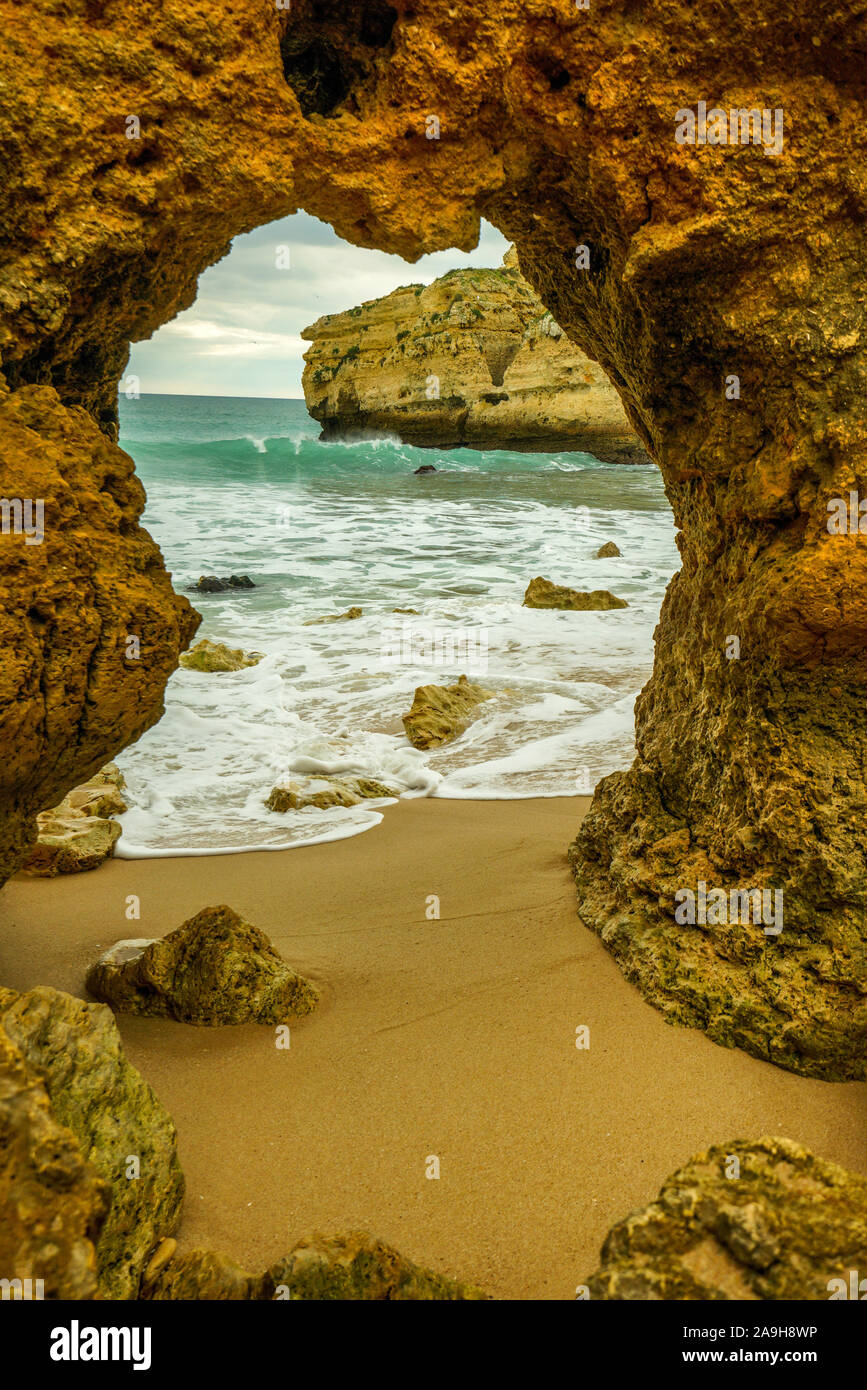 Portugal, Algarve, Praia de Sao Rafael, Albufeira Stock Photo Alamy