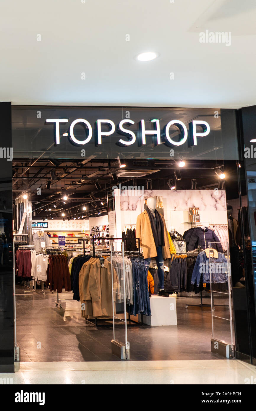 The Topshop and Topman stores, shops in the Intu potteries shopping centre  of Hanley, Stoke on Trent Stock Photo - Alamy
