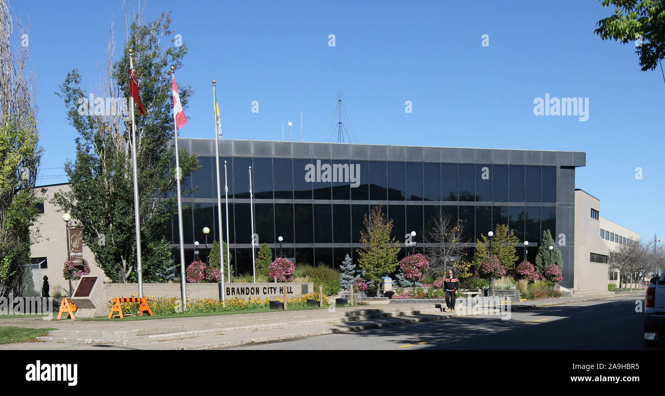 City Hall in Brandon, Manitoba. Serving Manitoba's second largest city