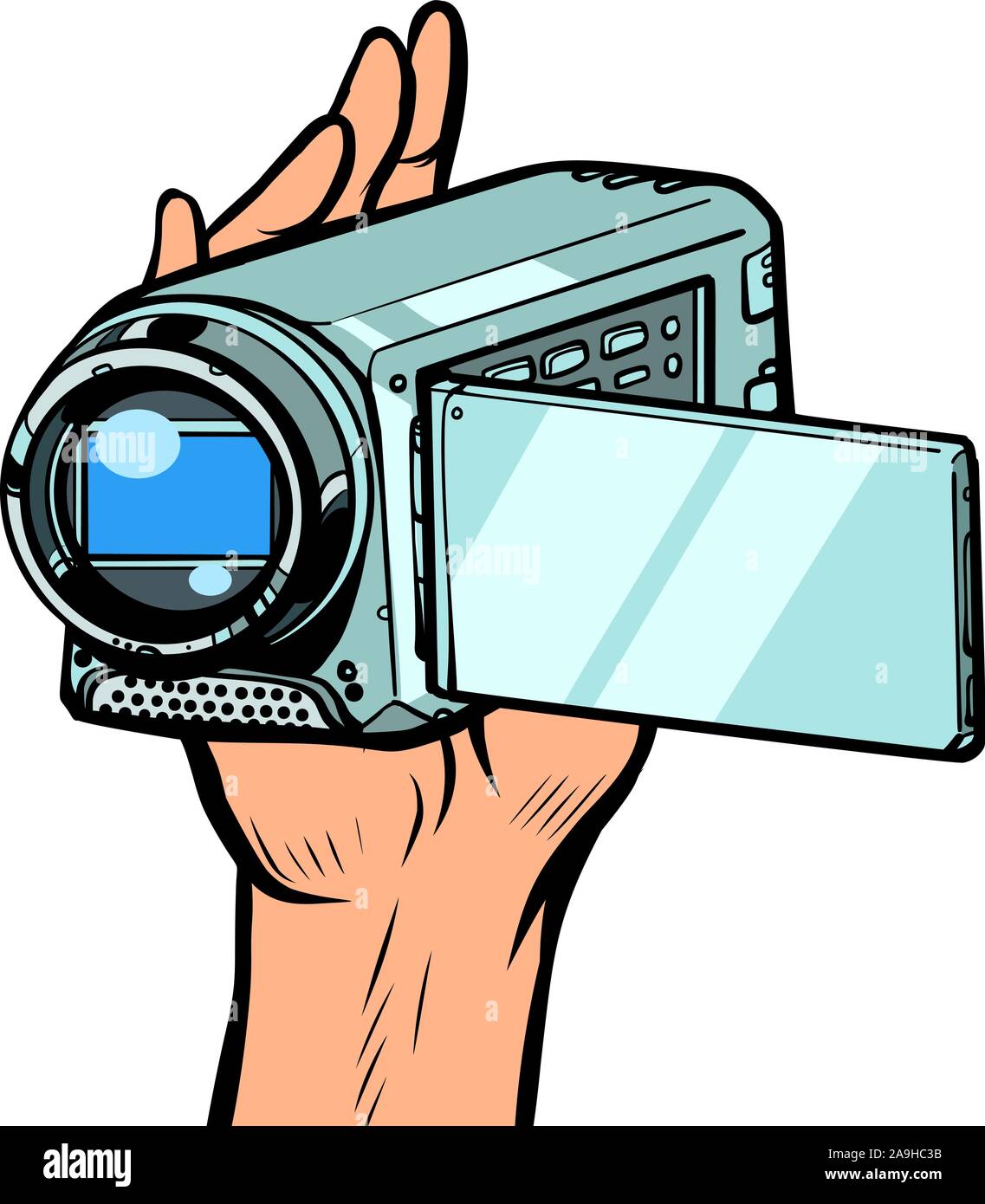 Hand held video camera hires stock photography and images Alamy