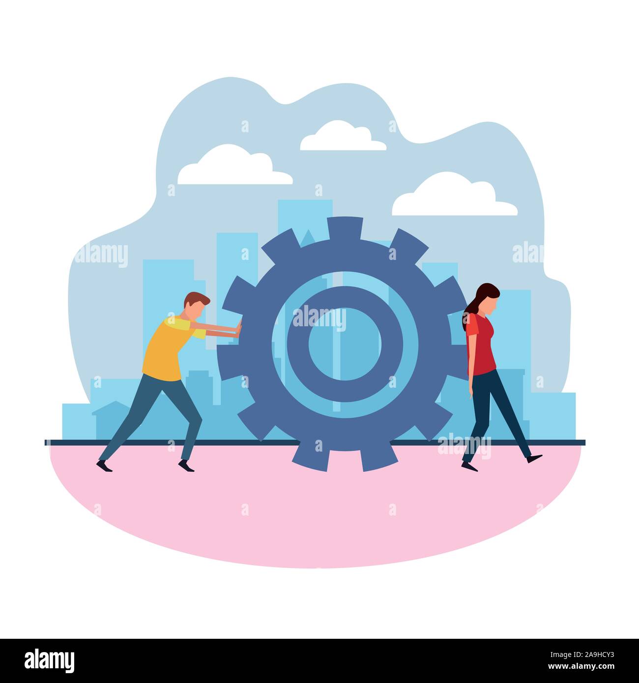 Female avatar gear hi-res stock photography and images - Alamy