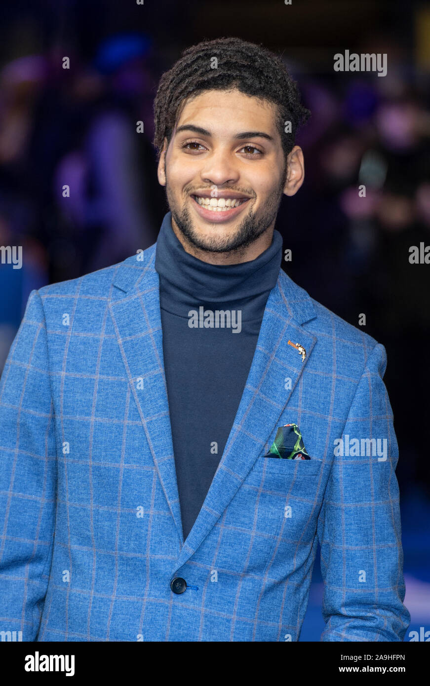 LONDON, ENGLAND - NOV 14: Rohan Nedd attends the World Premiere of “Blue Story” at the Curzon Mayfair on November 14, 2019 in London, England Stock Photo