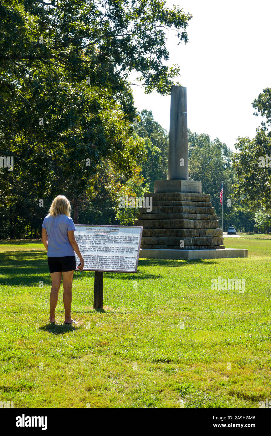 Meriwether Lewis on the Natchez Trace Parkway Mississippi MS also known ...