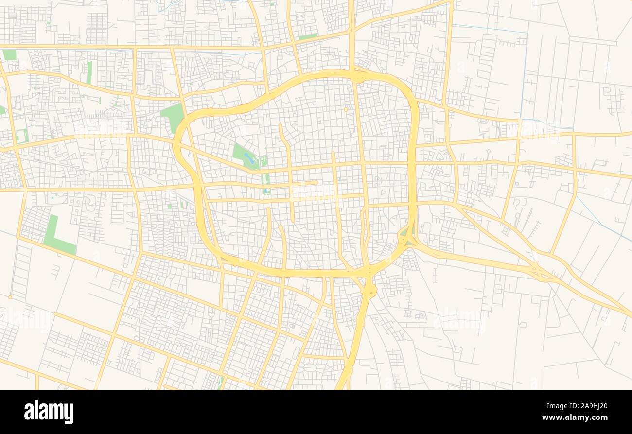 Printable street map of San Juan, Argentina. Map template for business ...