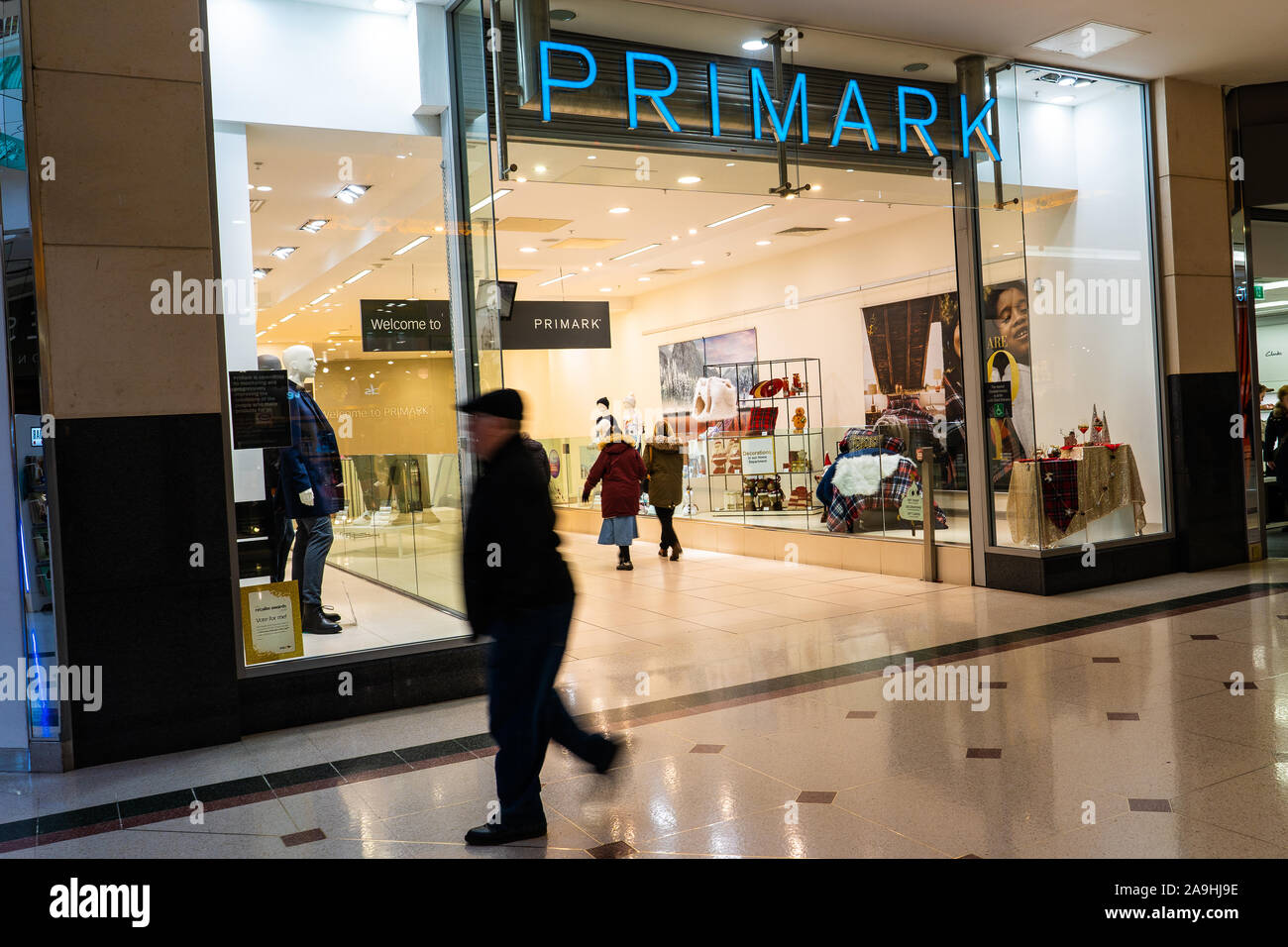The large Primark shopping store in the heart of the Intu Potteries shopping centre in Hanley