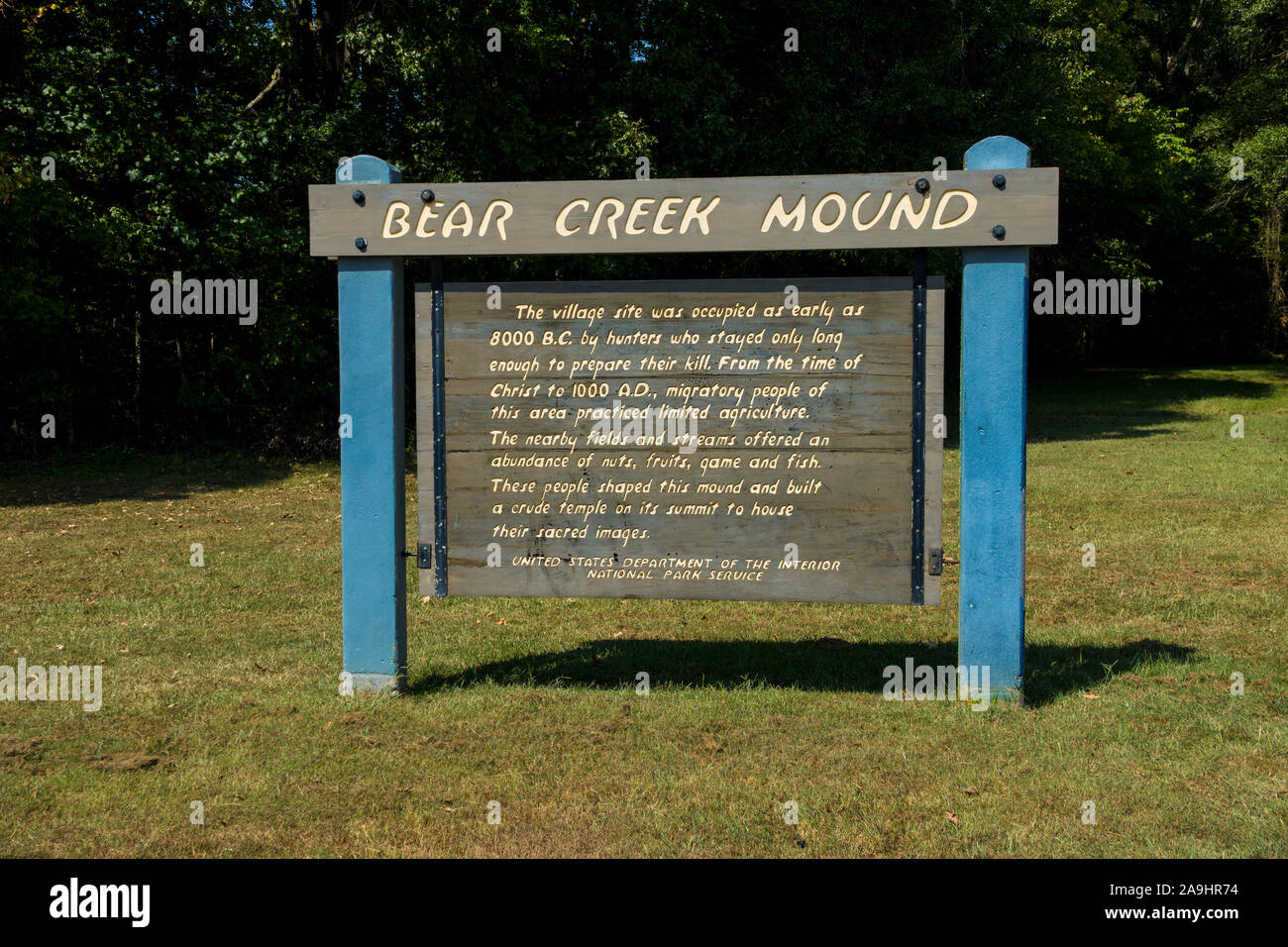 Bear Creek Mound on the Natchez Trace Parkway Mississippi MS also known ...
