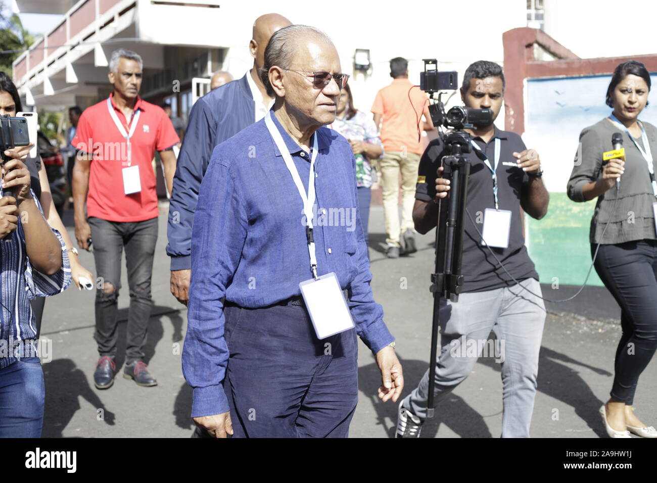 Mauritius prime minister navin ramgoolam hires stock photography and