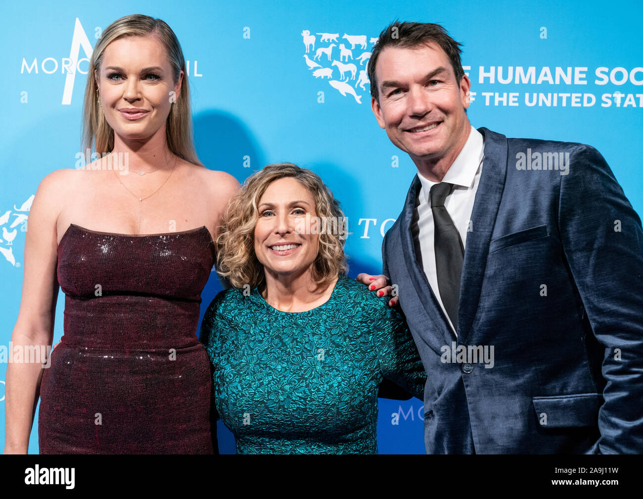 New York, NY - November 15, 2019: Rebecca Romijn, Kitty Block, Jerry O