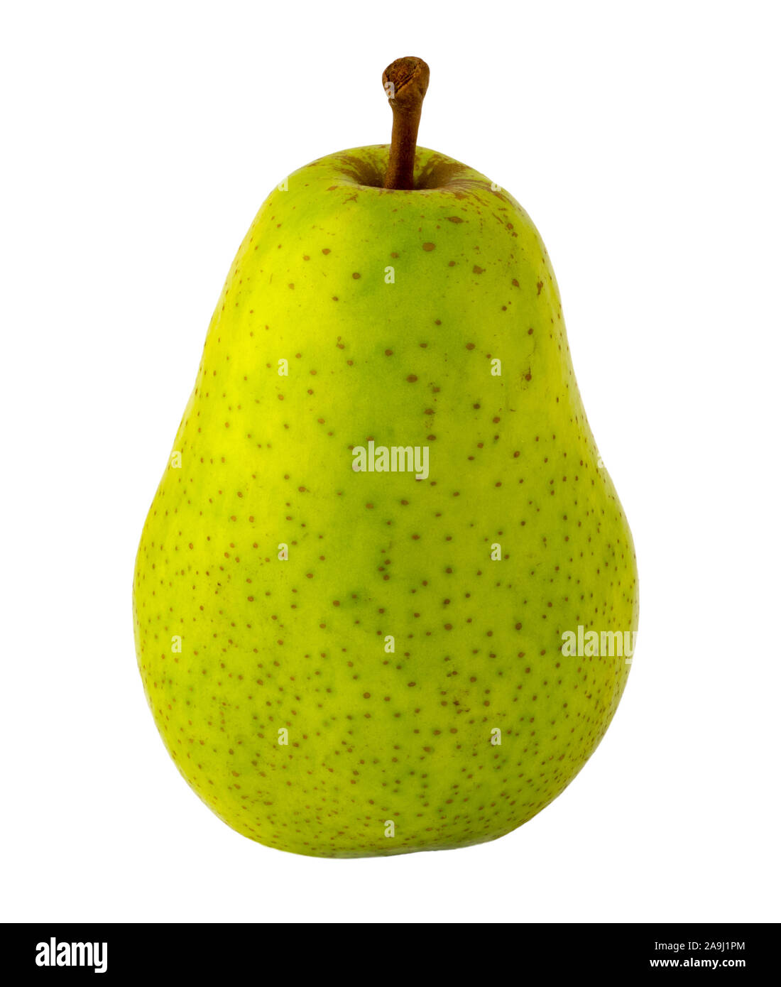 green pear, isolated image on a white background Stock Photo - Alamy