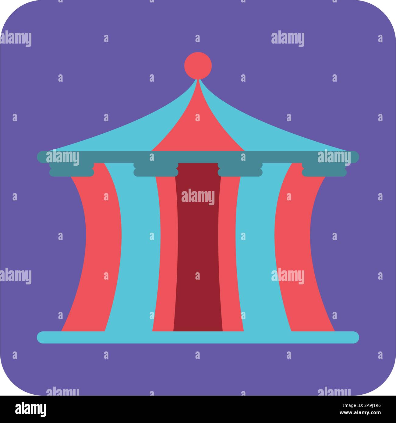 circus tent on white background vector illustration design Stock Vector ...