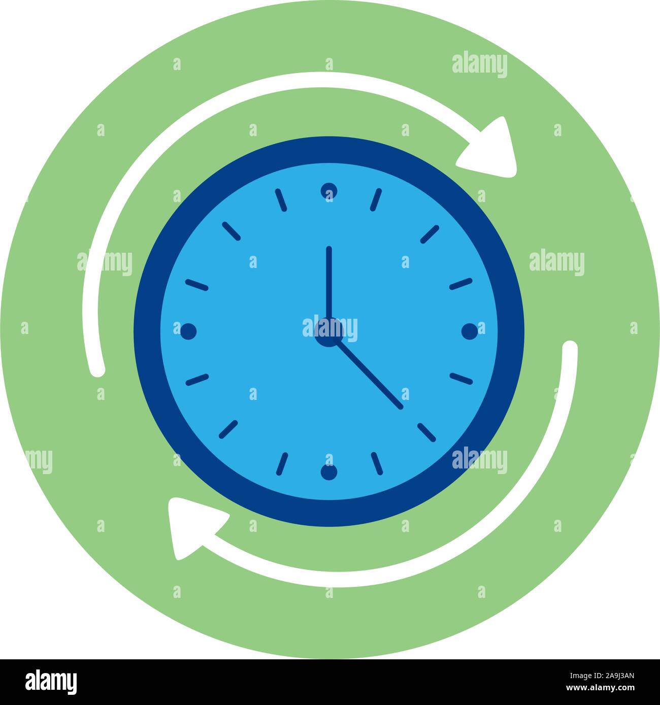 Isolated clock icon block vector design Stock Vector Image & Art - Alamy