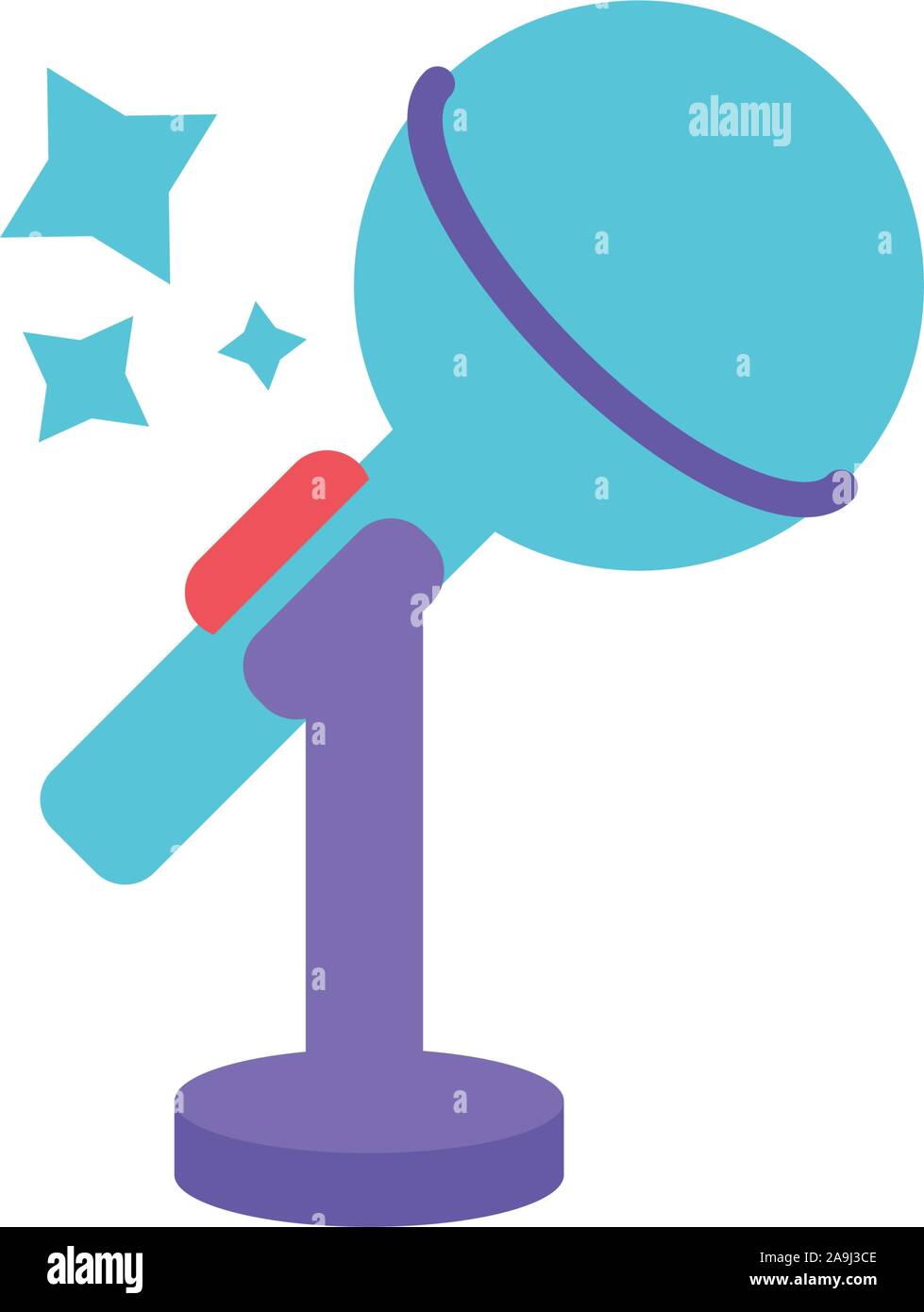 microphone with stand on white background vector illustration design ...