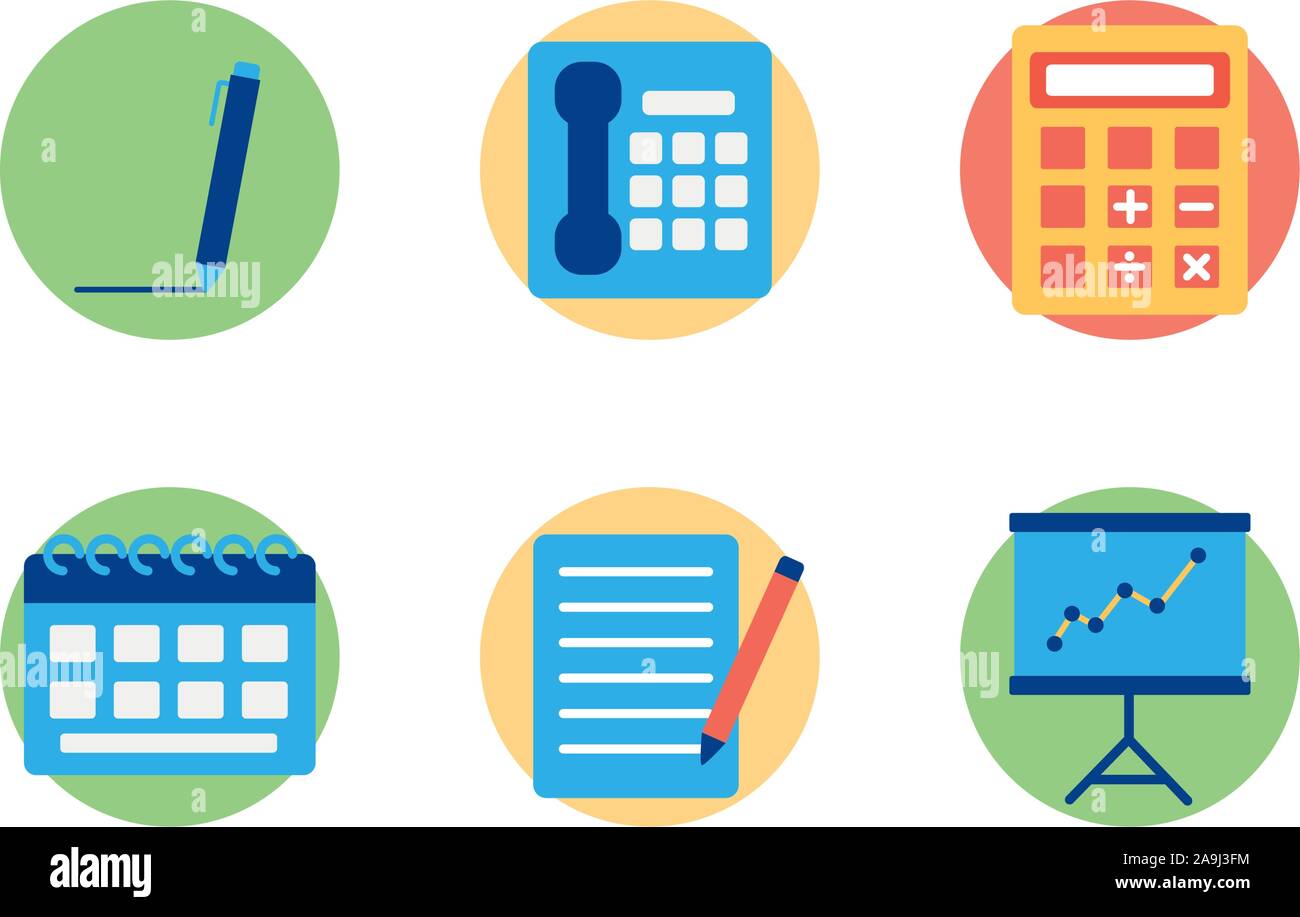 Isolated business icon set block vector design Stock Vector Image & Art ...