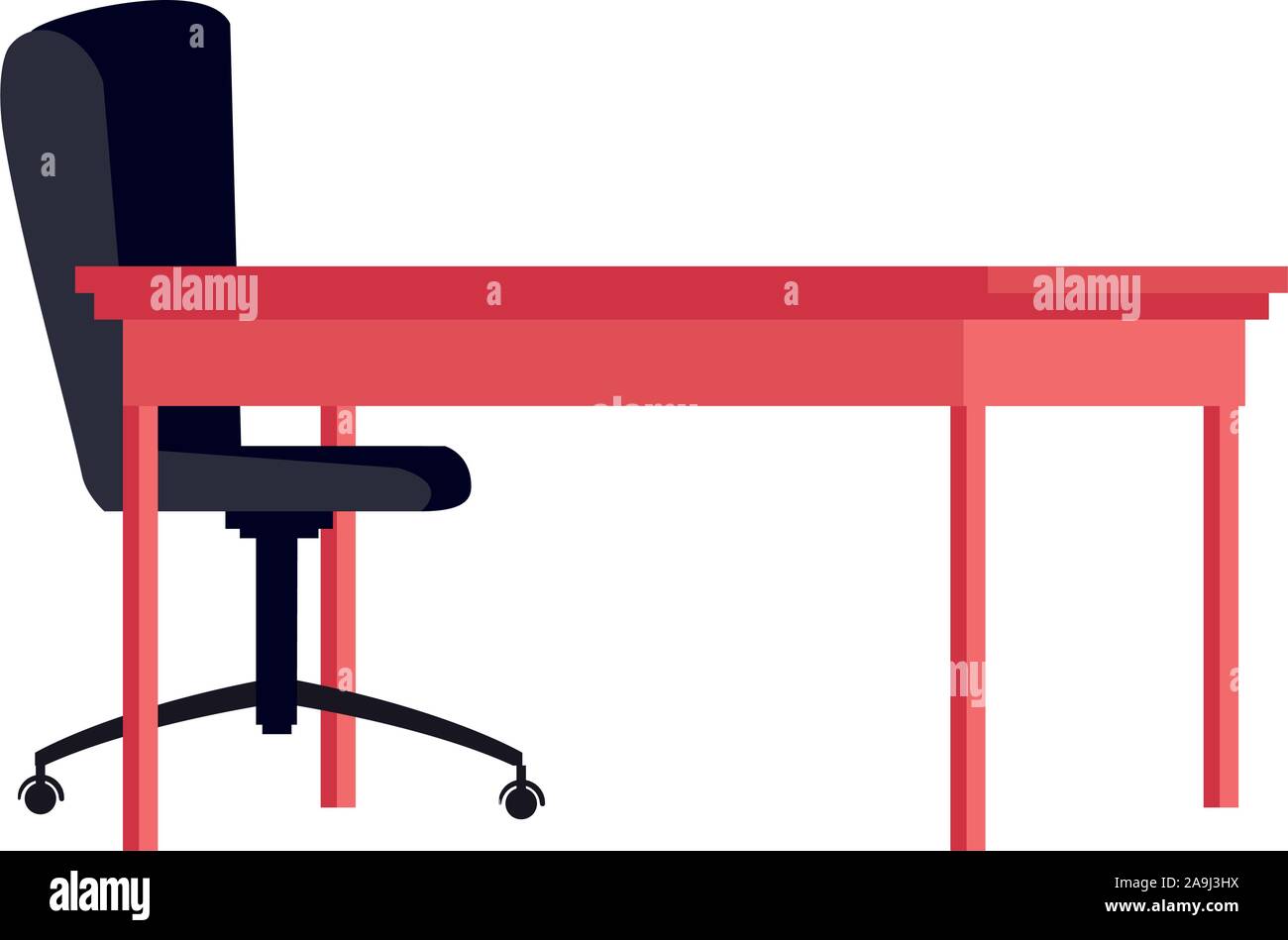office desk and chair icon, colorful design Stock Vector Image & Art ...