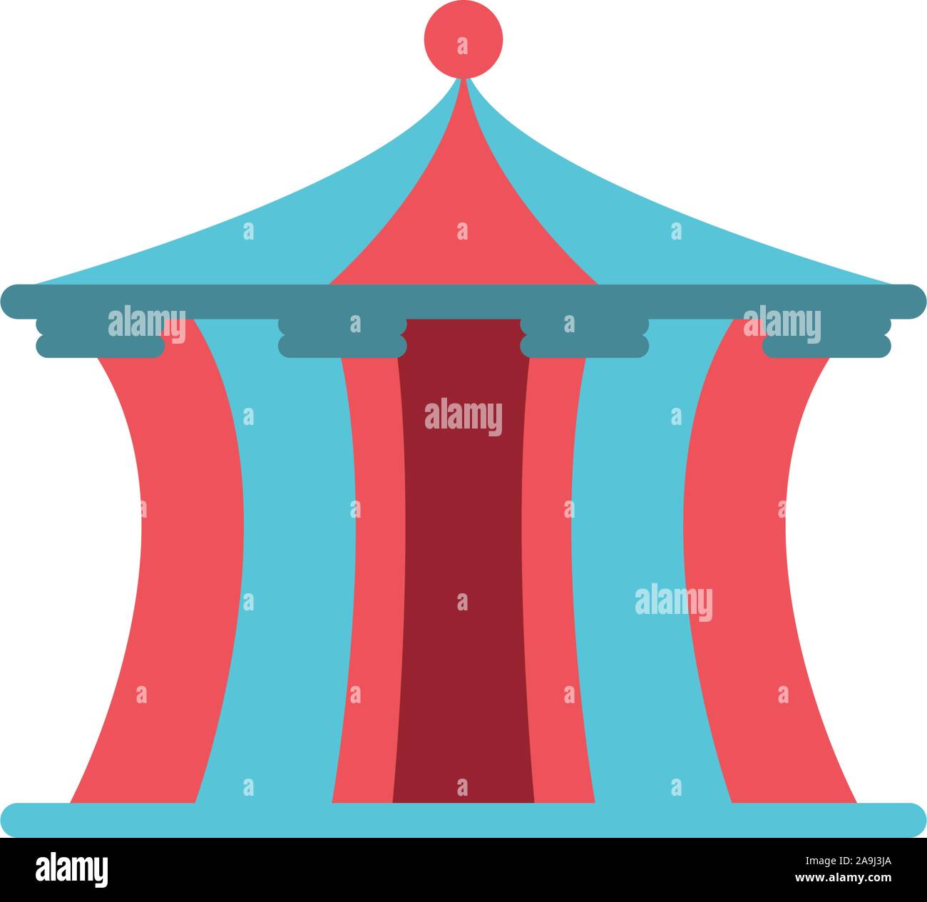 circus tent on white background vector illustration design Stock Vector ...