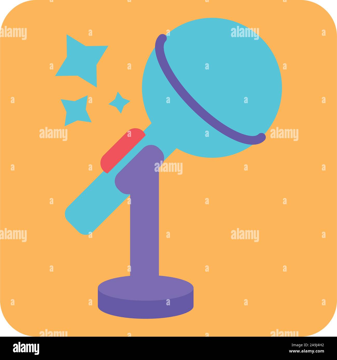 microphone with stand on white background vector illustration design ...