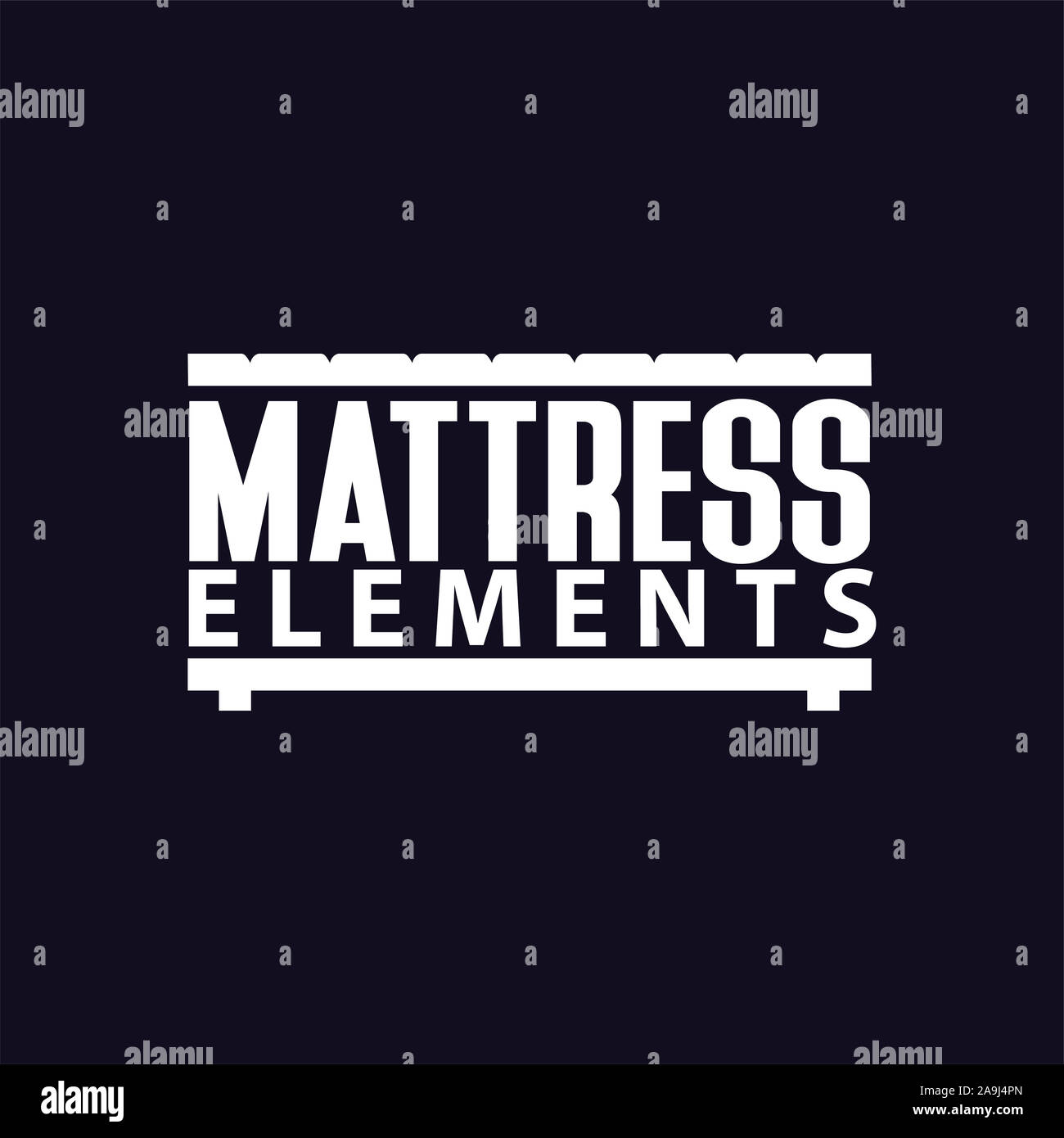 mattress Logo Template Stock Photo Alamy