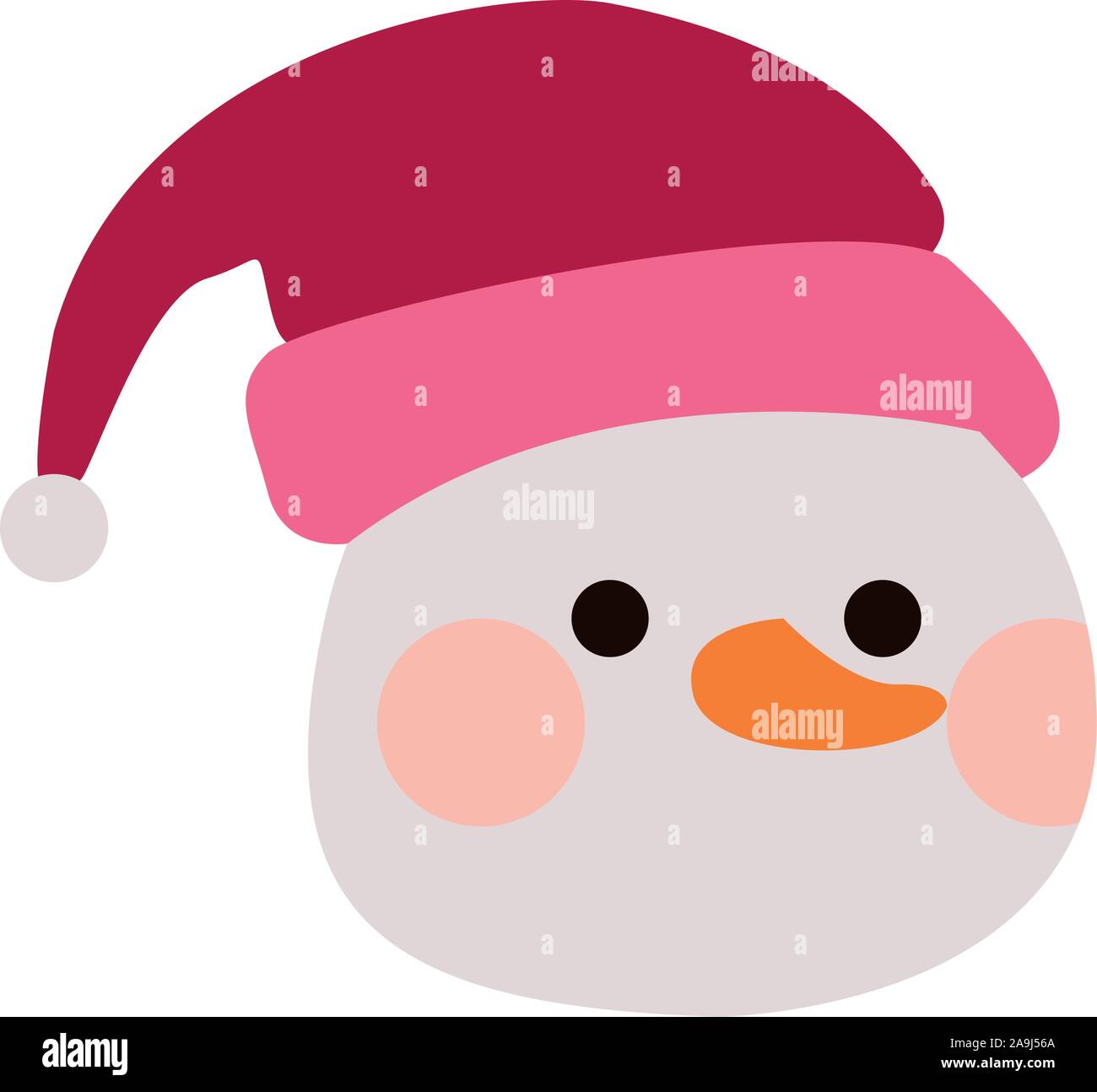 christmas snowman icon Stock Vector Image & Art - Alamy