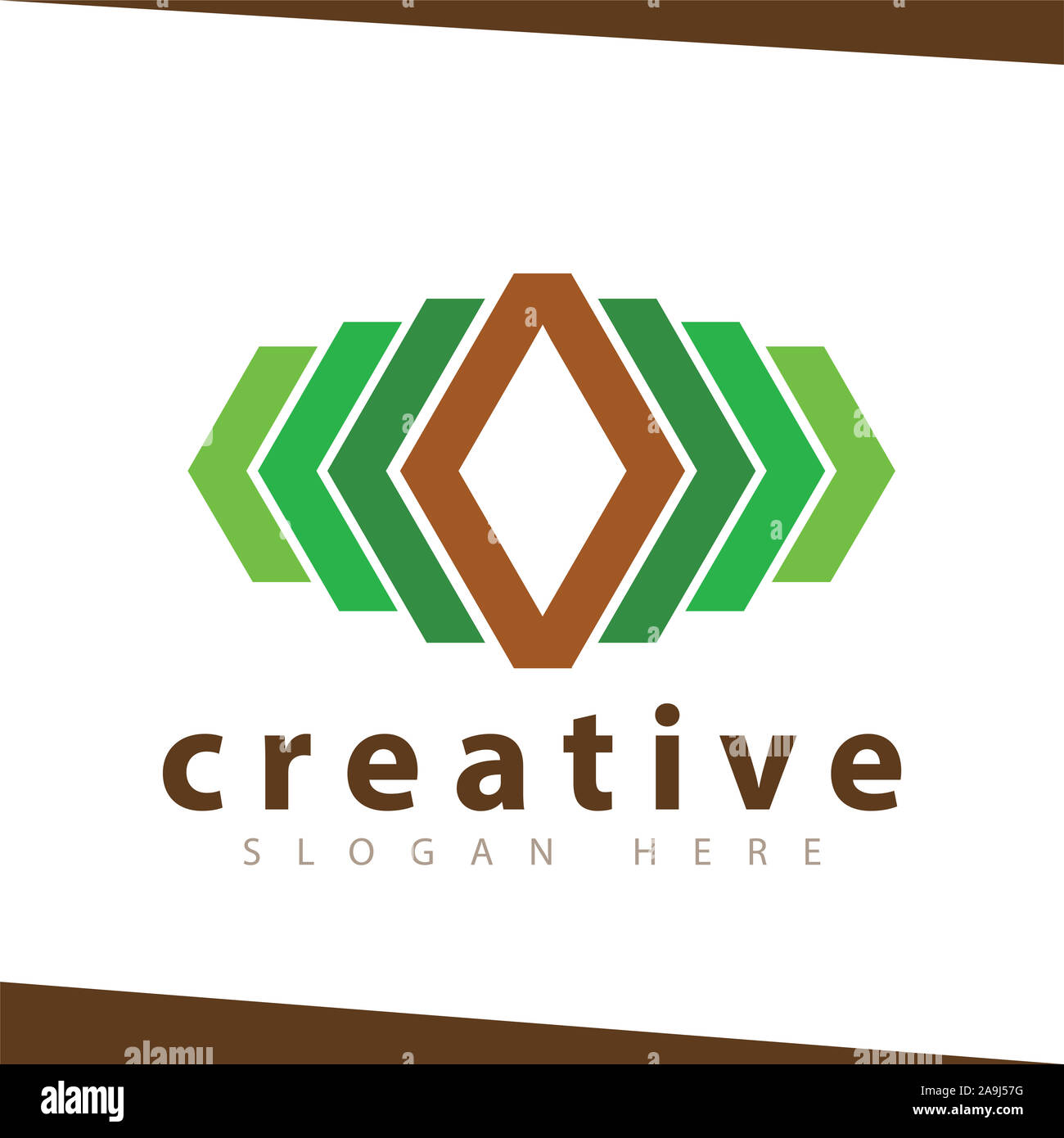 Abstract Hexagonal logo vector Stock Photo - Alamy