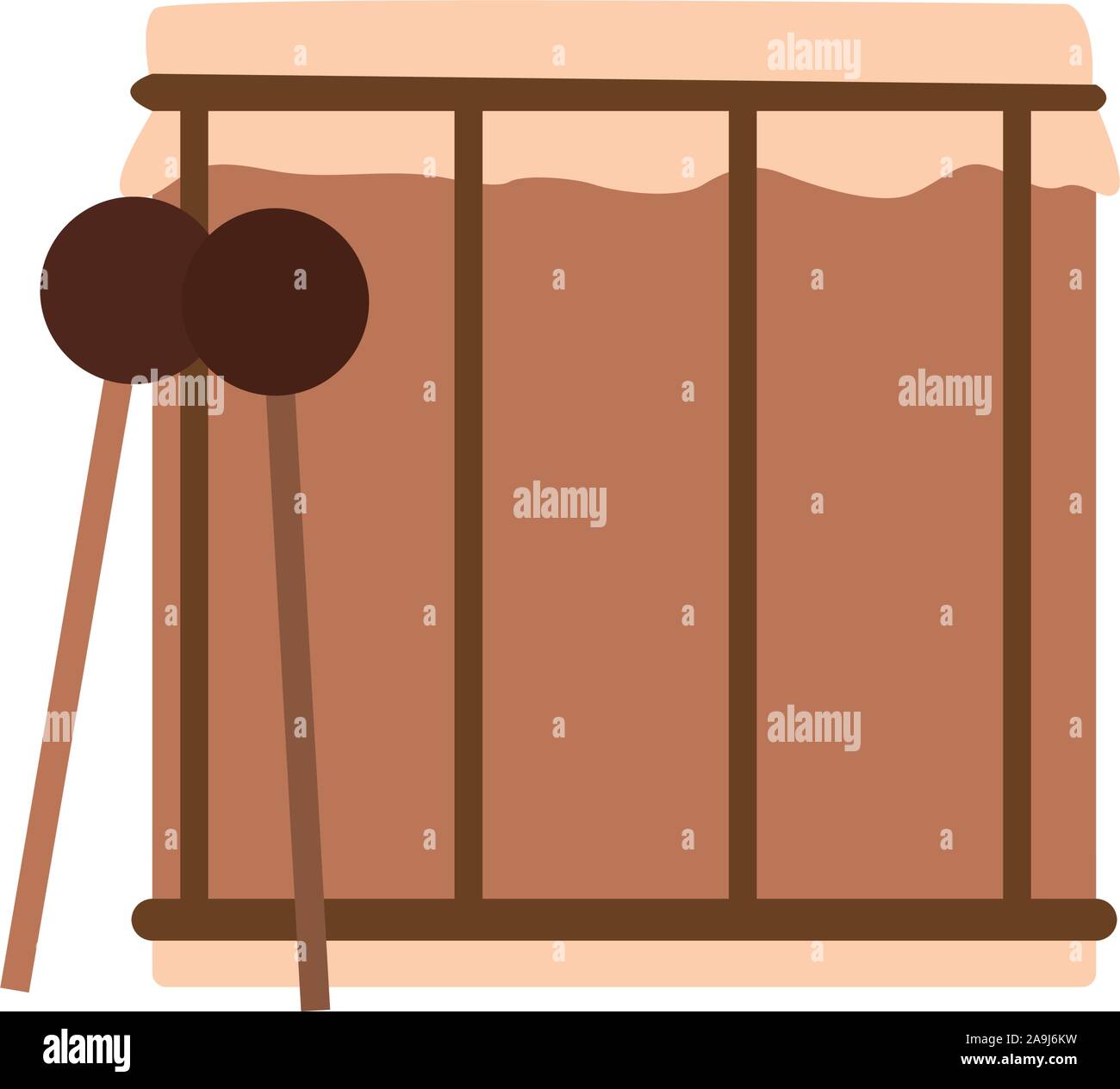 drum and sticks icon, flat design Stock Vector Image & Art - Alamy