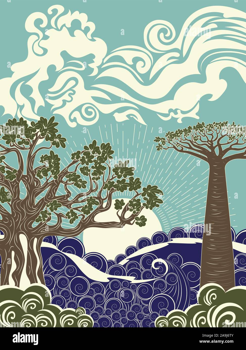 Coast native art Stock Vector Images - Alamy