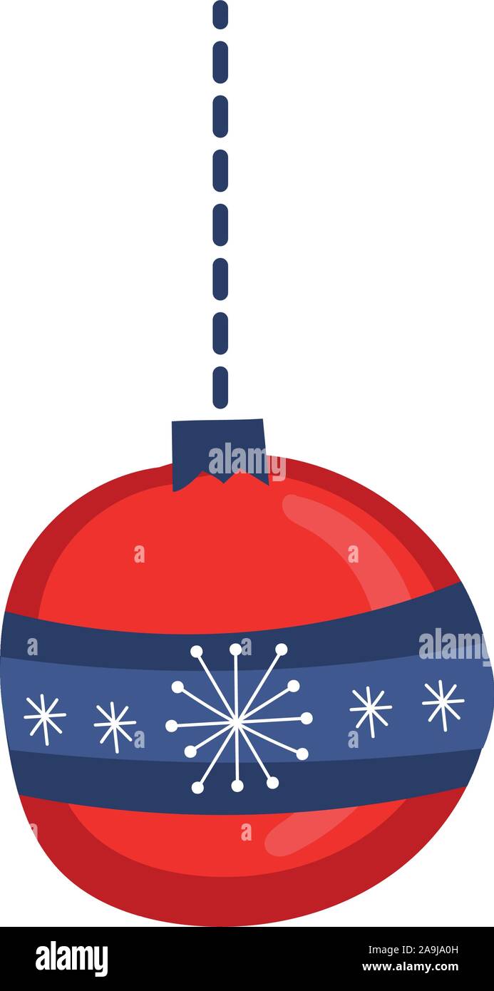 christmas ball hanging decorative icon Stock Vector Image & Art - Alamy