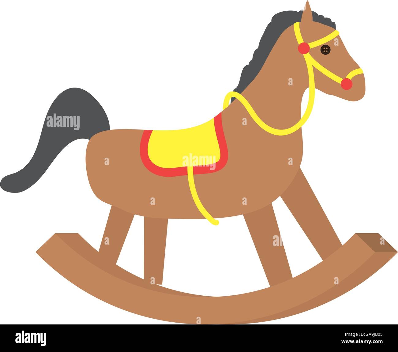 wooden baby horse