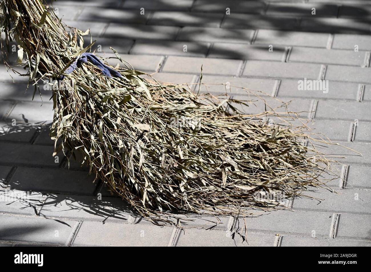 nice simple and efficient broom Stock Photo