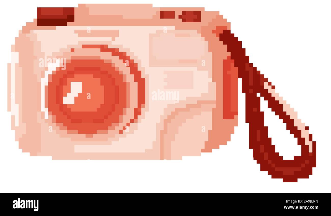 Isolated camera in red color illustration Stock Vector Image & Art - Alamy